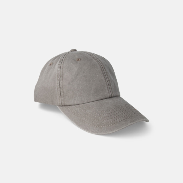 Vintage Grey Vintage Keps i tvättad och borstad bomull med egen logga