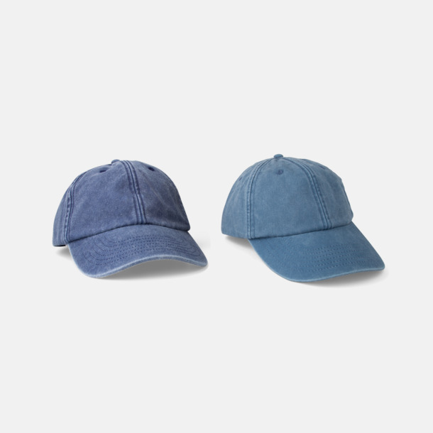 Vintage Denim vs Vintage Light Denim Vintage Keps i tvättad och borstad bomull med egen logga