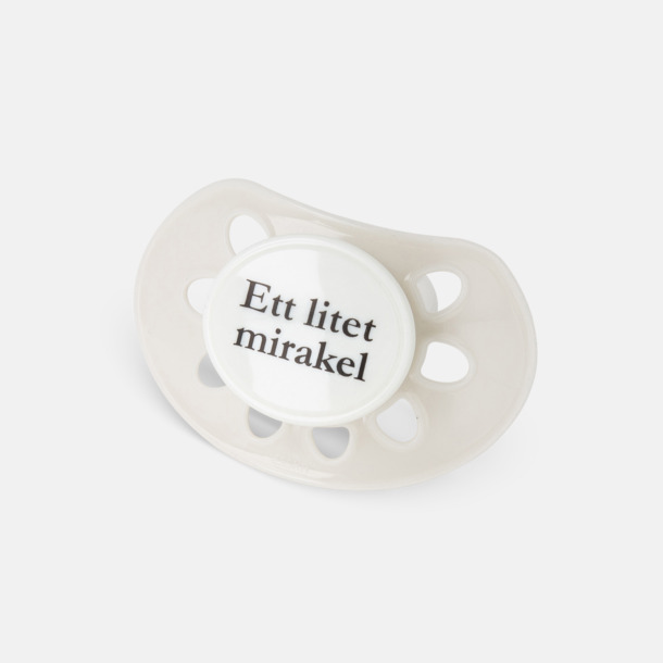 Beige / Vit Nappar med tryck - profilnappar
