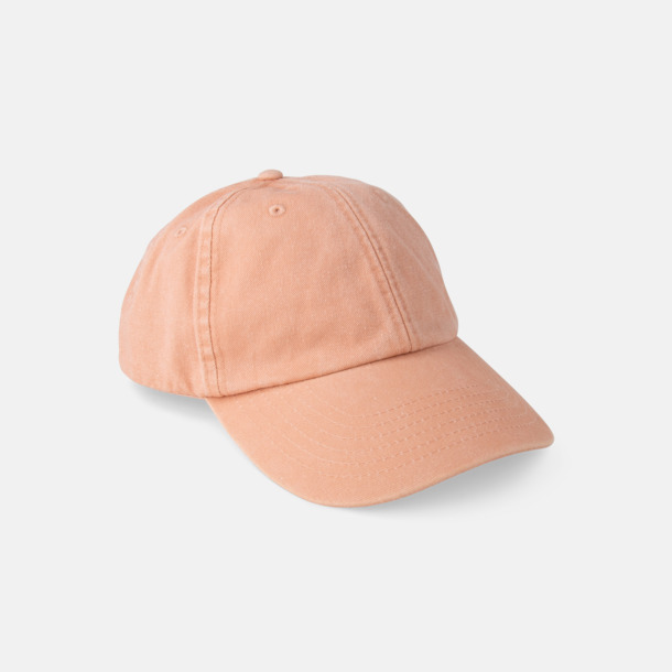 Vintage Peach Vintage Keps i tvättad och borstad bomull med egen logga