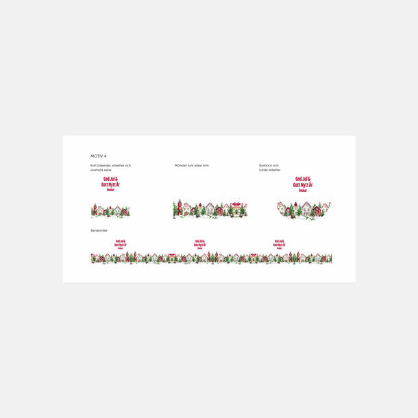 Standardmotiv 2025 Julmönstrade godisautomater med inslaget godis - med reklamtryck