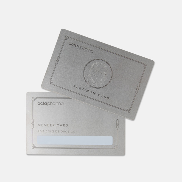 Silver Medlemskort metall