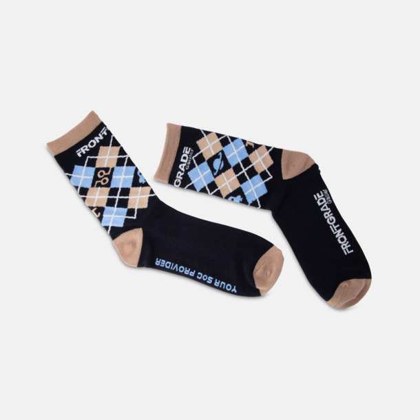  Klassiska strumpor med egen instickad logga