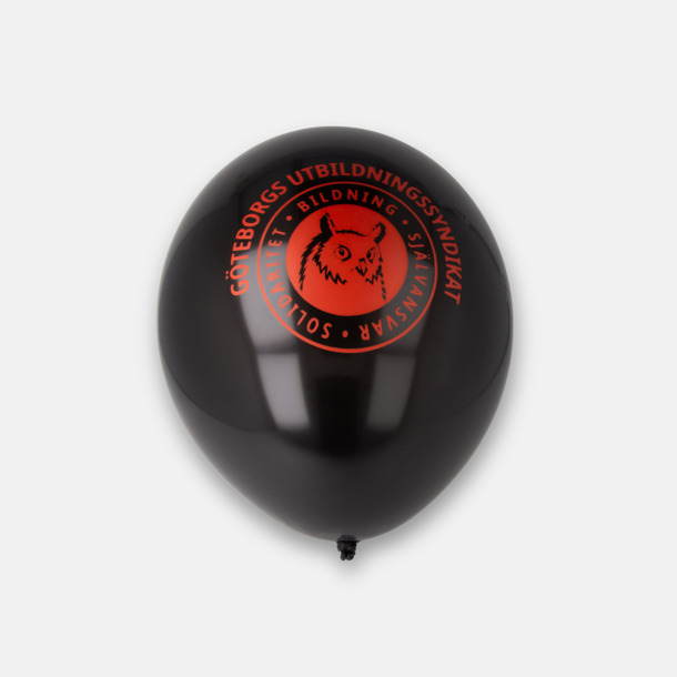 Black med 1-färgstryck (medium) Ballonger med tryck