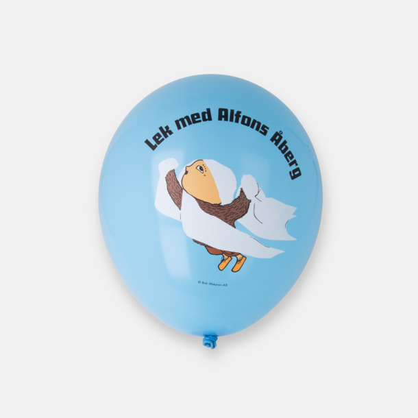 Skye Blue med 6-färgstryck (small)  Ballonger med tryck