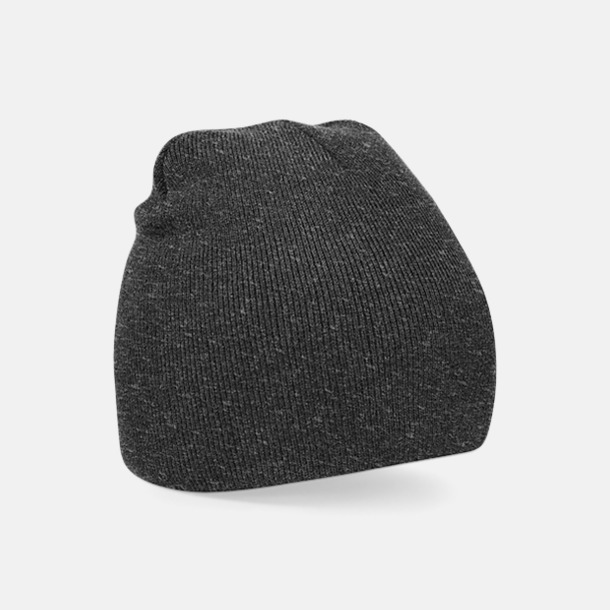 Charcoal Rak, stickad mössa med brodyr