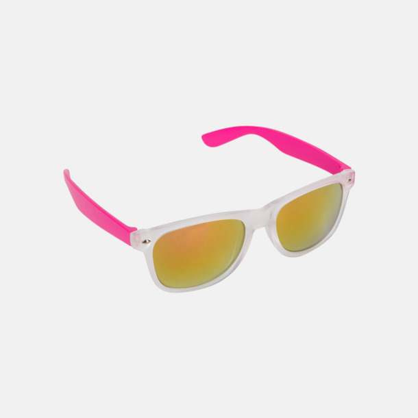 Rosa Färgglada solbrillor med reklamtryck