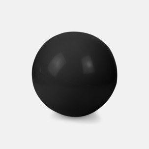 Lite större, enfärgade badbollar med reklamtryck