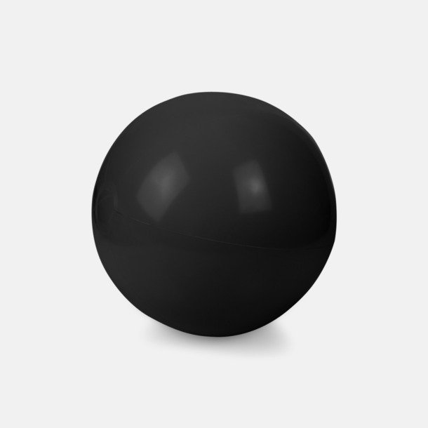 Svart Lite större, enfärgade badbollar med reklamtryck