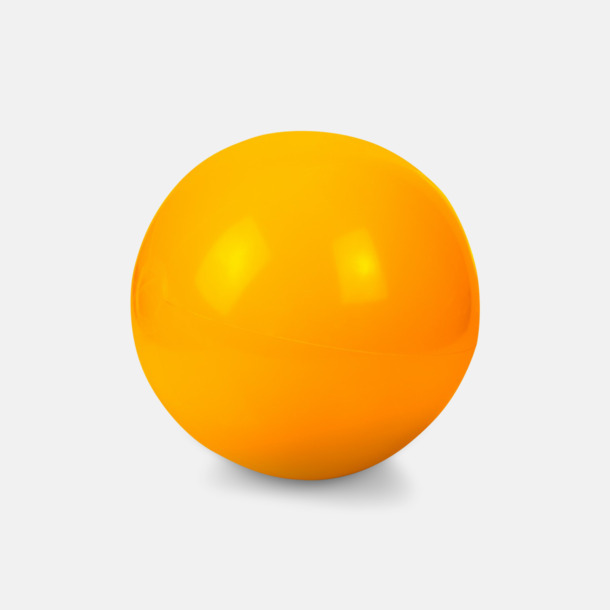 Orange Lite större, enfärgade badbollar med reklamtryck