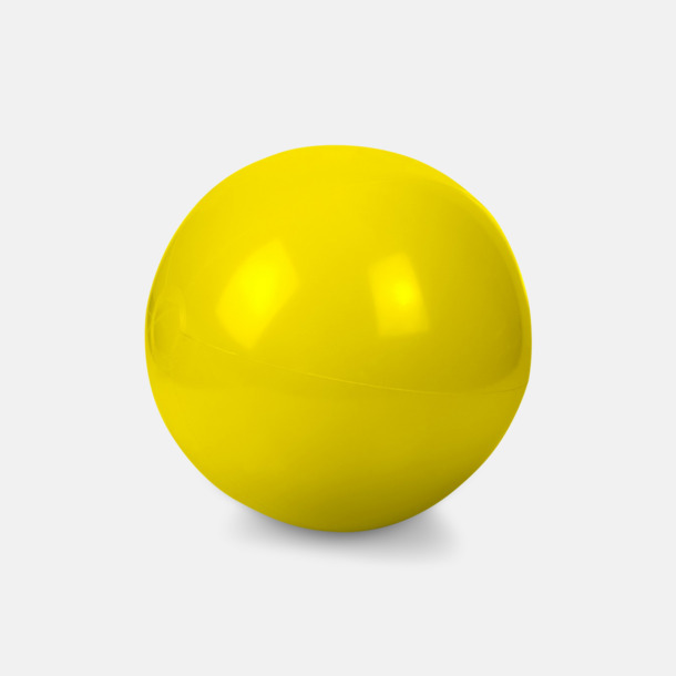 Gul Lite större, enfärgade badbollar med reklamtryck