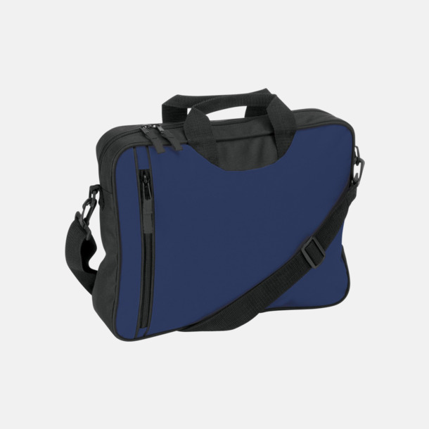 Blå Dokumentväska med reklamtryck