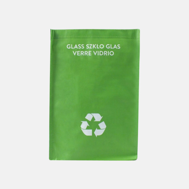 Glas Set med 3 återvinningskassar i återvunnet material