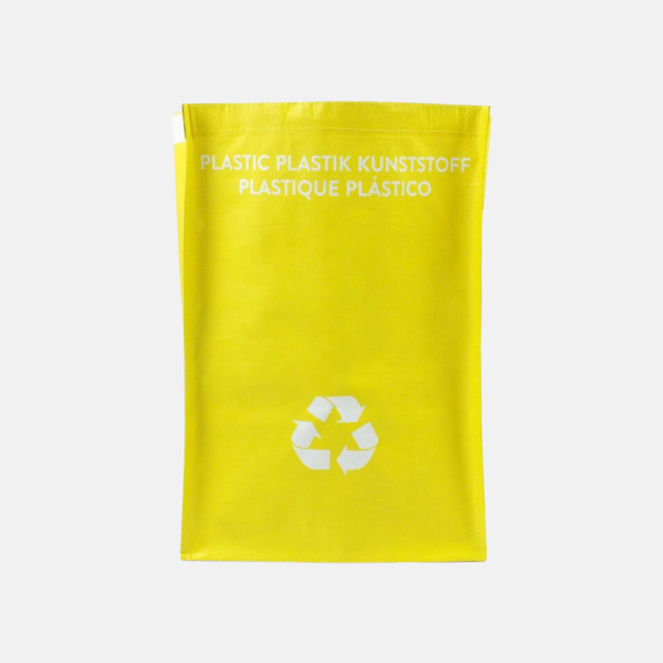 Plast Set med 3 återvinningskassar i återvunnet material