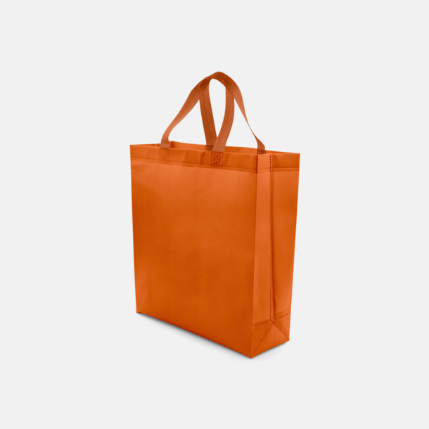 Orange Mall bagar i non woven med tryck